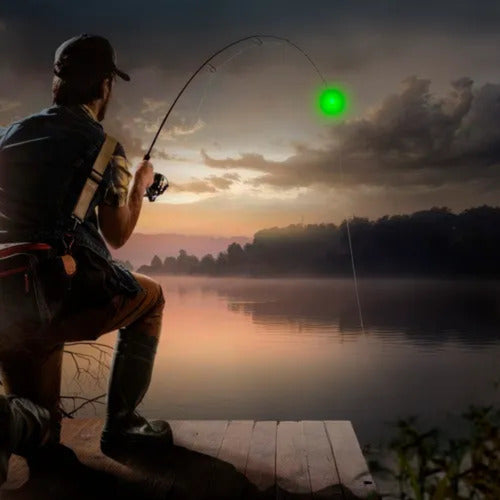 Puntero De Luz Led Para Caña Pesca Con Baterias Cargador Usb