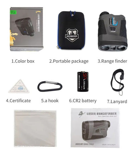 Telemetro Laser Rangefinder Artbull 1000m Caza Y Tiro Pro