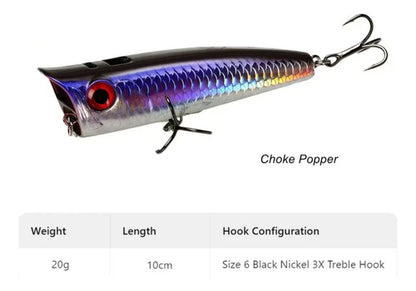 Señuelos Pack Artificiales Cebos De Pesca Variado Popper Variado