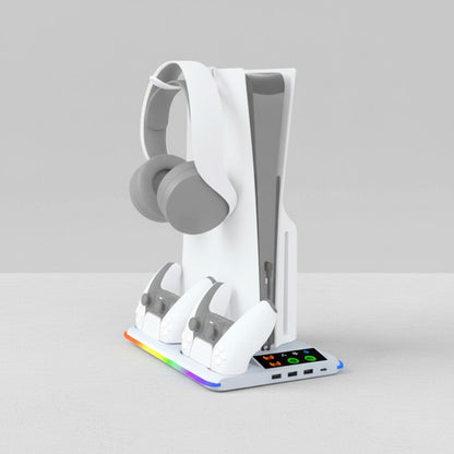Base Soporte Vertical Para Playstation 5 Ps5 Refrigerante Blanco