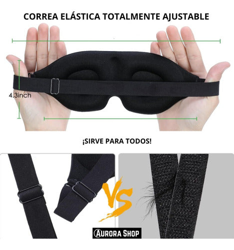 Antifaz Para Dormir Con Mullido 3d Ergonómico