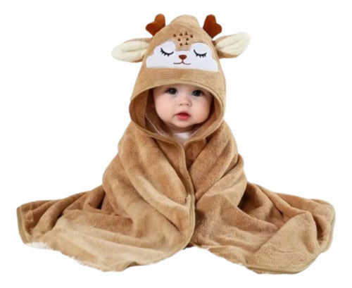 Toalla Para Bebes Con Capucha De Animales Super Adorables Opción 1