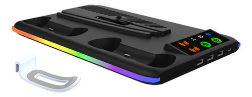 Base Soporte Vertical Para Playstation 5 Ps5 Refrigerante Negro