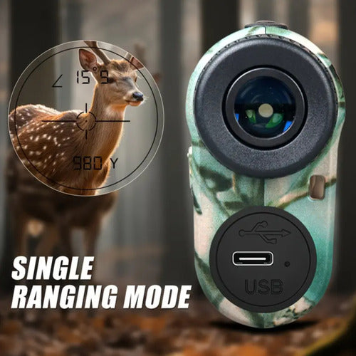 Telemetro Laser De Caza Tiro Golf Rangefinder 600m