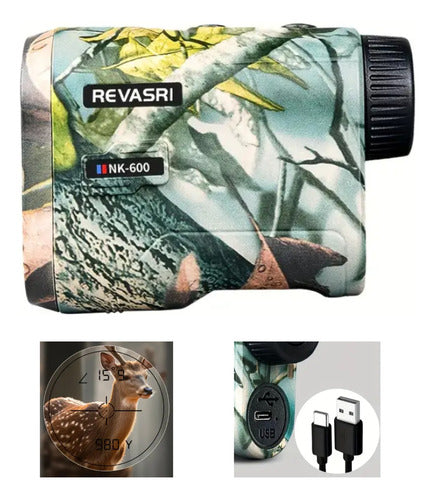 Telemetro Laser De Caza Tiro Golf Rangefinder 600m