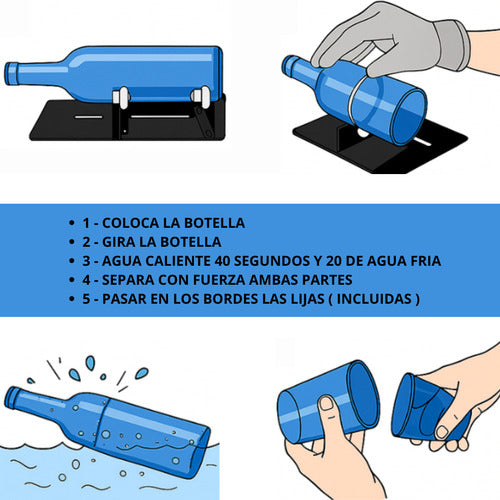 Cortador De Botellas Vidrio Para Hacer Vasos Personalizados