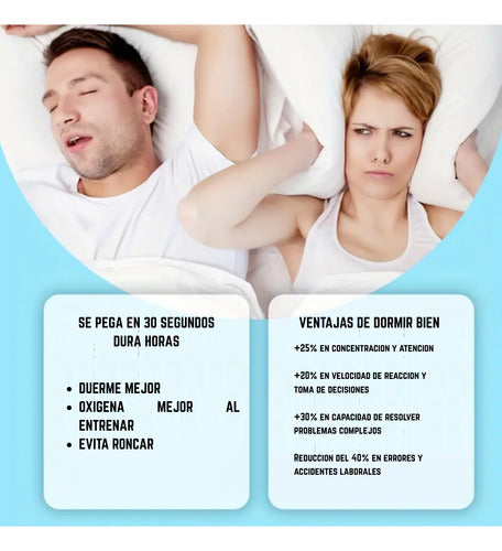 Tiras Nasales Magnéticas Parches Para Respirar Dormir Mejor