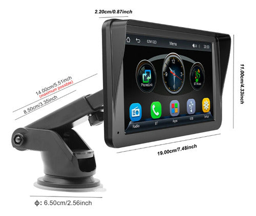 Radio Multimedia Pantalla Android Apple Carplay + Camara 7''
