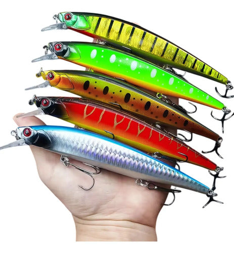 Señuelos Pack Artificiales Cebos De Pesca Variado Minnow Variado