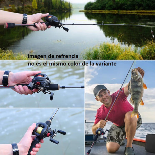 Combo Pesca Caña + Reel Rotativo + Estuche + Señuelos + Etc