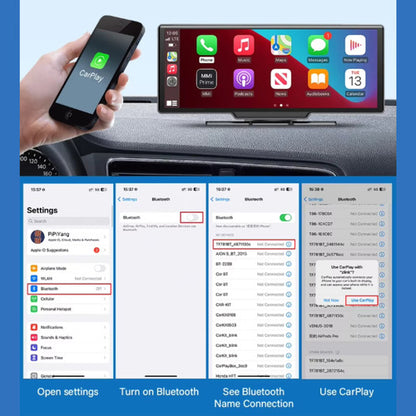 Pantalla Multimedia Carplay Universal Camara Frontal + 64 Gb