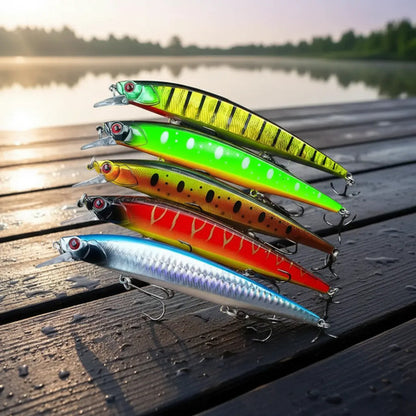 Señuelos Pack Artificiales Cebos De Pesca Variado Minnow Variado