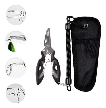 Pinza Alicate Multiuso De Pesca Con Funda Kayak O Costa