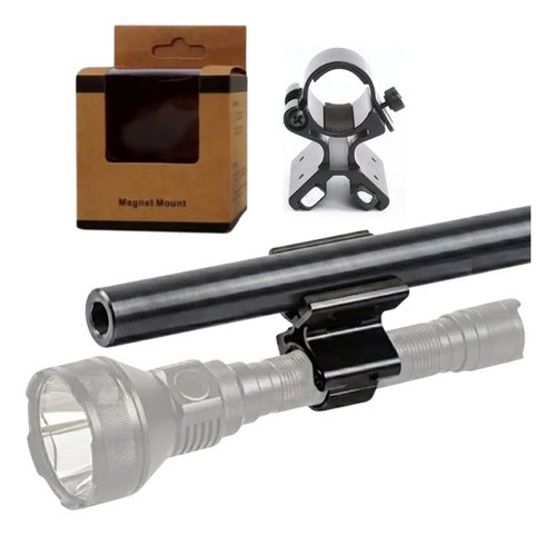 Soporte Montura Adaptador Montaje Linterna De Caza Magnetico