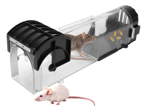 Trampa Para Ratones Ratas Automatica Vivos Sin Dolor  Activacion Por Peso