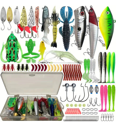 Kit Pesca Señuelos Cebos Pesca Set De Salda Dulce 136 Piezas 136 Piezas