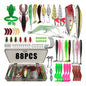 Kit Pesca Señuelos Cebos Varios Set De Agua Salda Y Dulce Varios