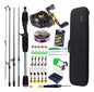 Combo Pesca Caña + Reel Rotativo + Estuche + Señuelos + Etc