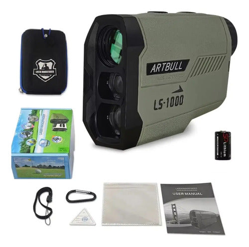 Telemetro Láser Artbull 1000m Para Caza Y Golf