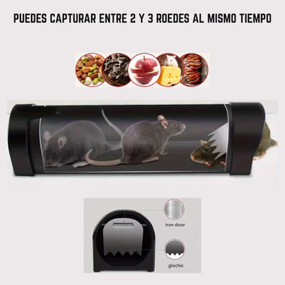 Trampa Para Ratones Ratas Automatica Vivos Sin Dolor  Entrada Multiple