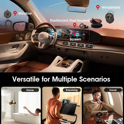 Soporte De Celular Gps Brazo Universal Ajustable Para Auto Negro