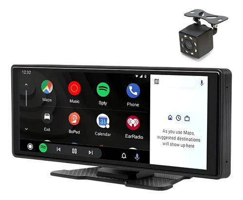 Radio Multimedia Pantalla Android O Apple Carplay + Camara Negro