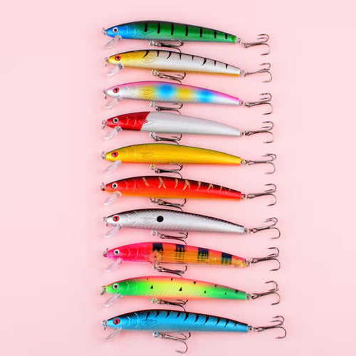 Señuelos Pack Artificiales Cebos De Pesca Variados Minnow Variados