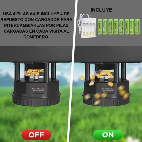 Cebadero De Caceria Motor Automatico Jabali Ciervo Comedero